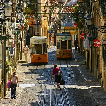 Trams in Lisbon